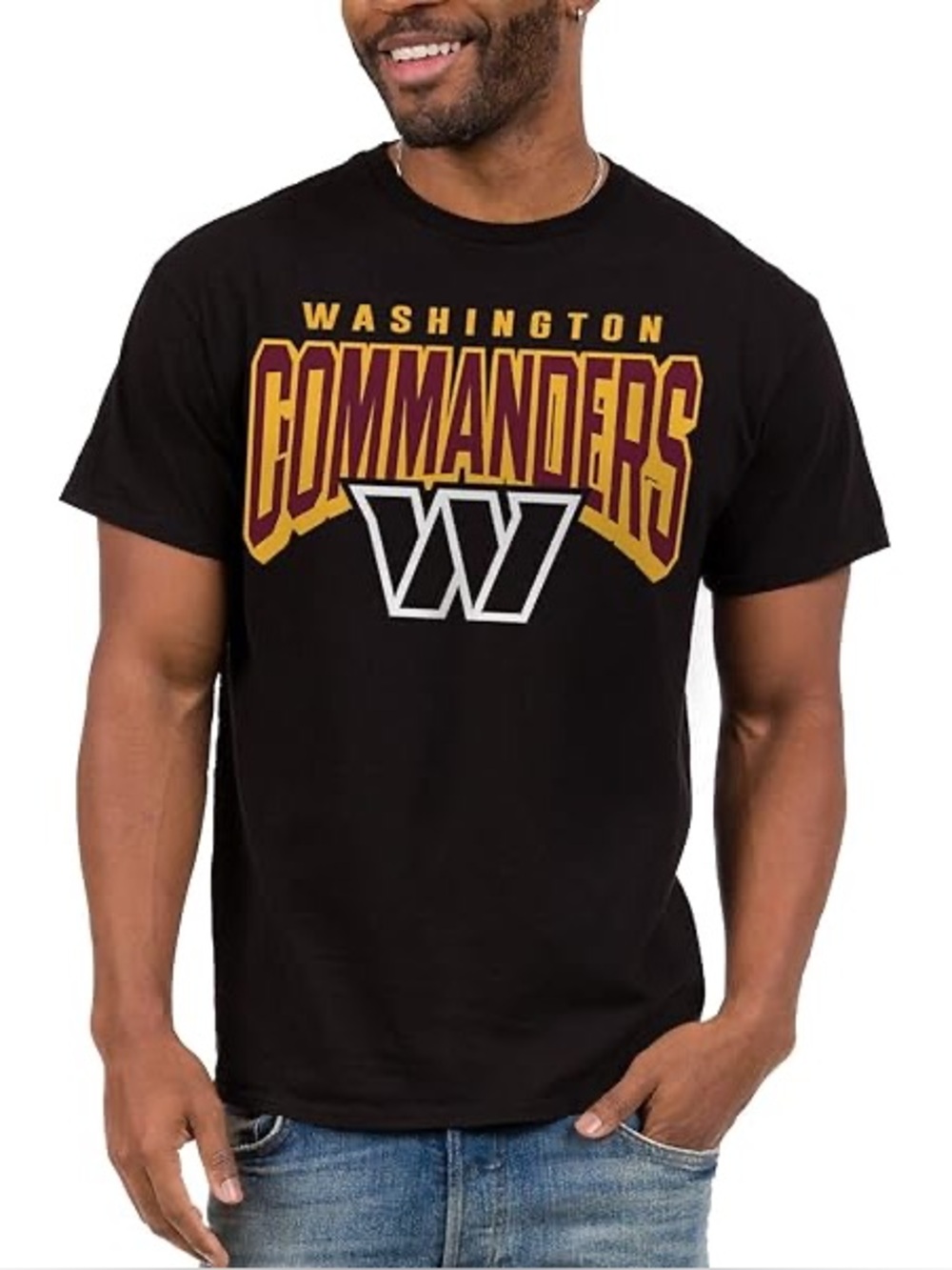 NWT NHL Washington Commanders Black Short Sleeve Graphic Tee - 3XL